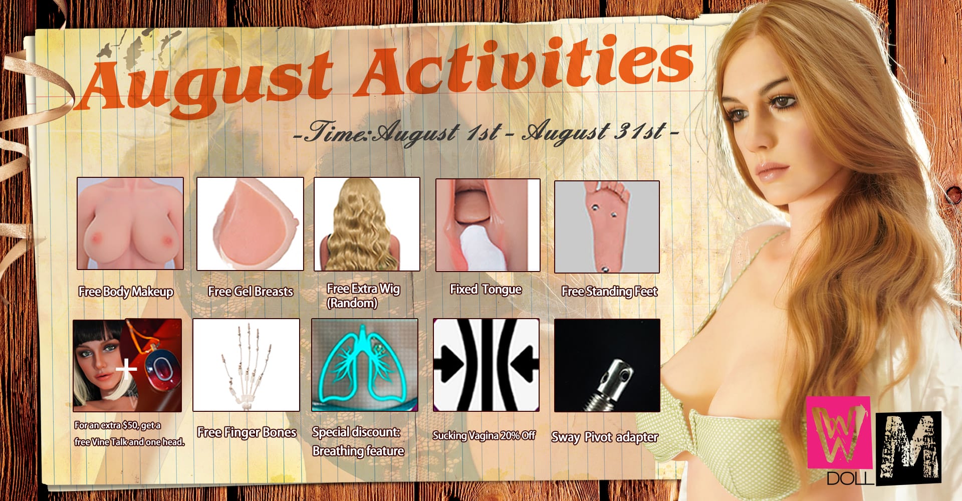 August WMDolls Promotion
